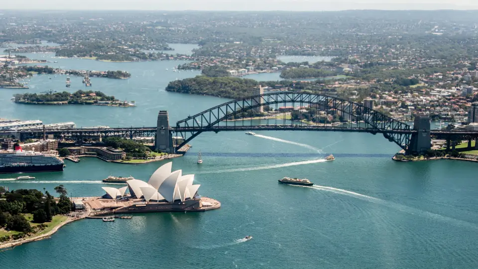 Overlooking Sydney harbour NSW