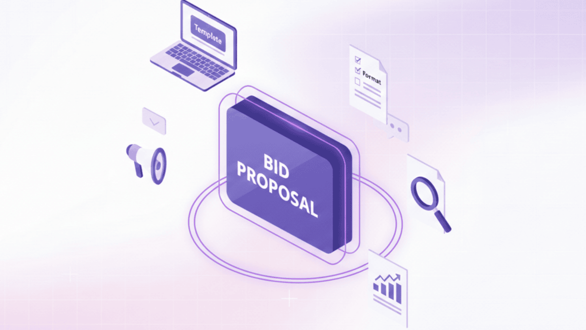 Bid proposal sample: Format, template, and real example