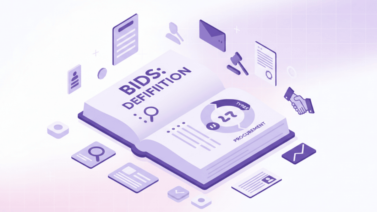 Definition of bids: Meaning, types, and key procurement terms