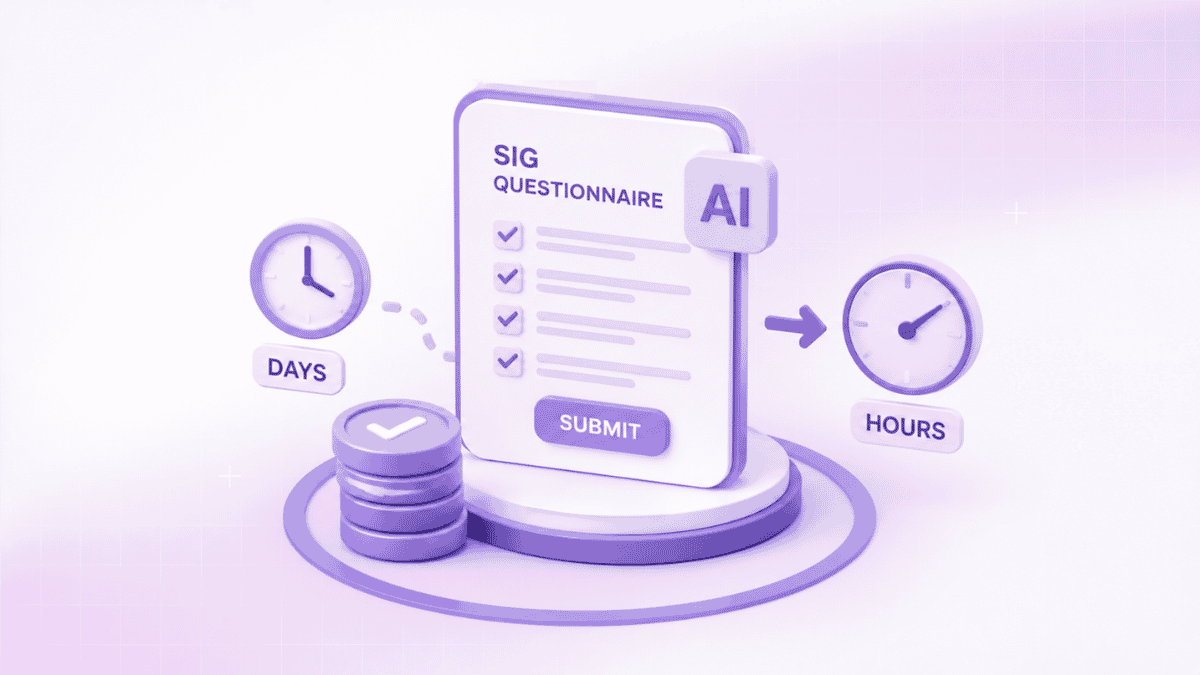 SIG questionnaire automation: How AI cuts response time