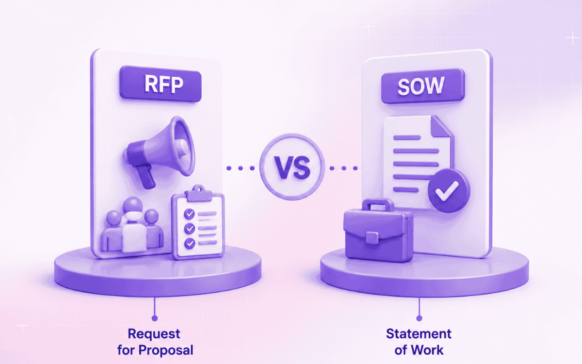 What is the difference between an RFP and an SOW?