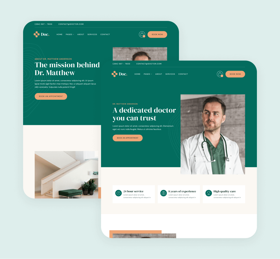 Doc - 12 Pages Included - Doctor Webflow Template