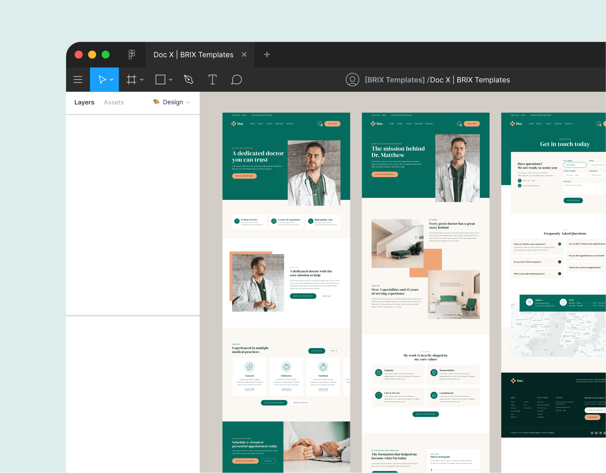 Doc - Figma File Included - Doctor Webflow Template