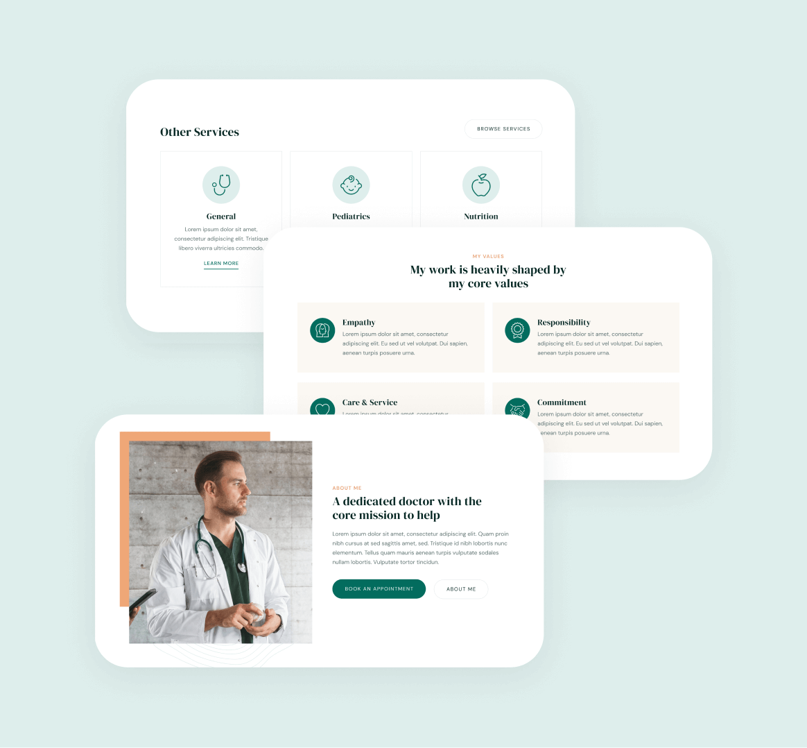 Doc - 25 Sections Included - Doctor Webflow Template