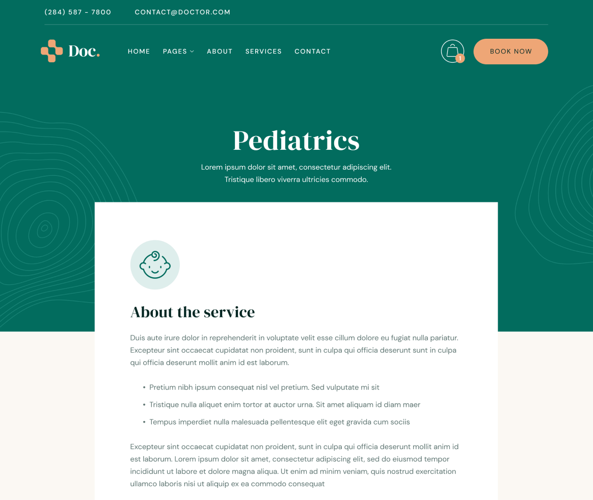 Doc - Service Single page - Doctor Webflow Template