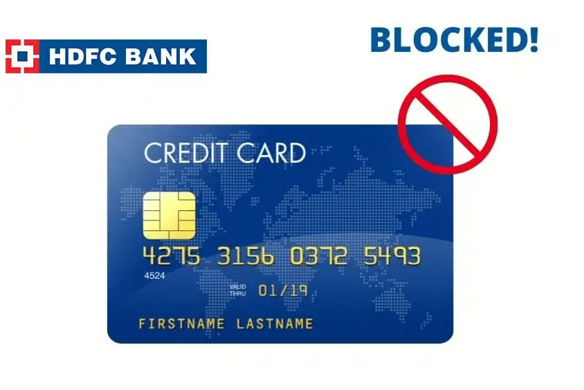 How to Block HDFC Credit Card