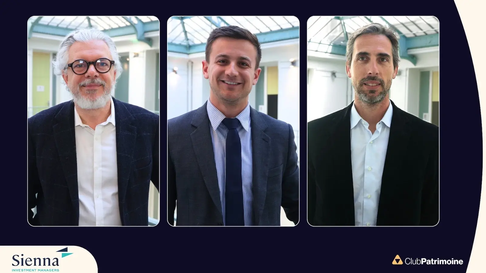Lucas Présier (Sienna IM), Thomas d’Hauteville (La Financière d’Hauteville) et Stéphane Molère (Private Equity Valley)