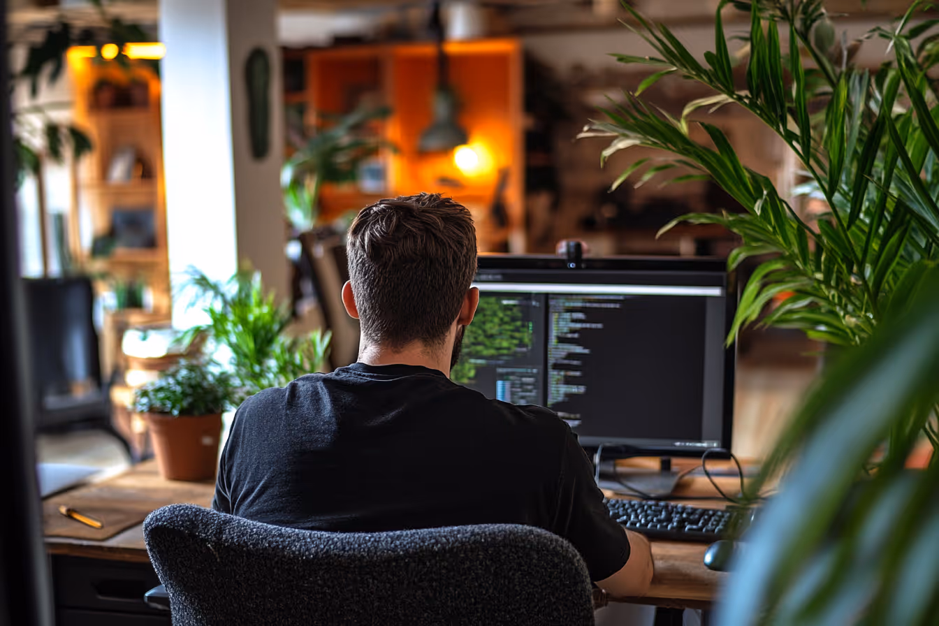 A person using computer