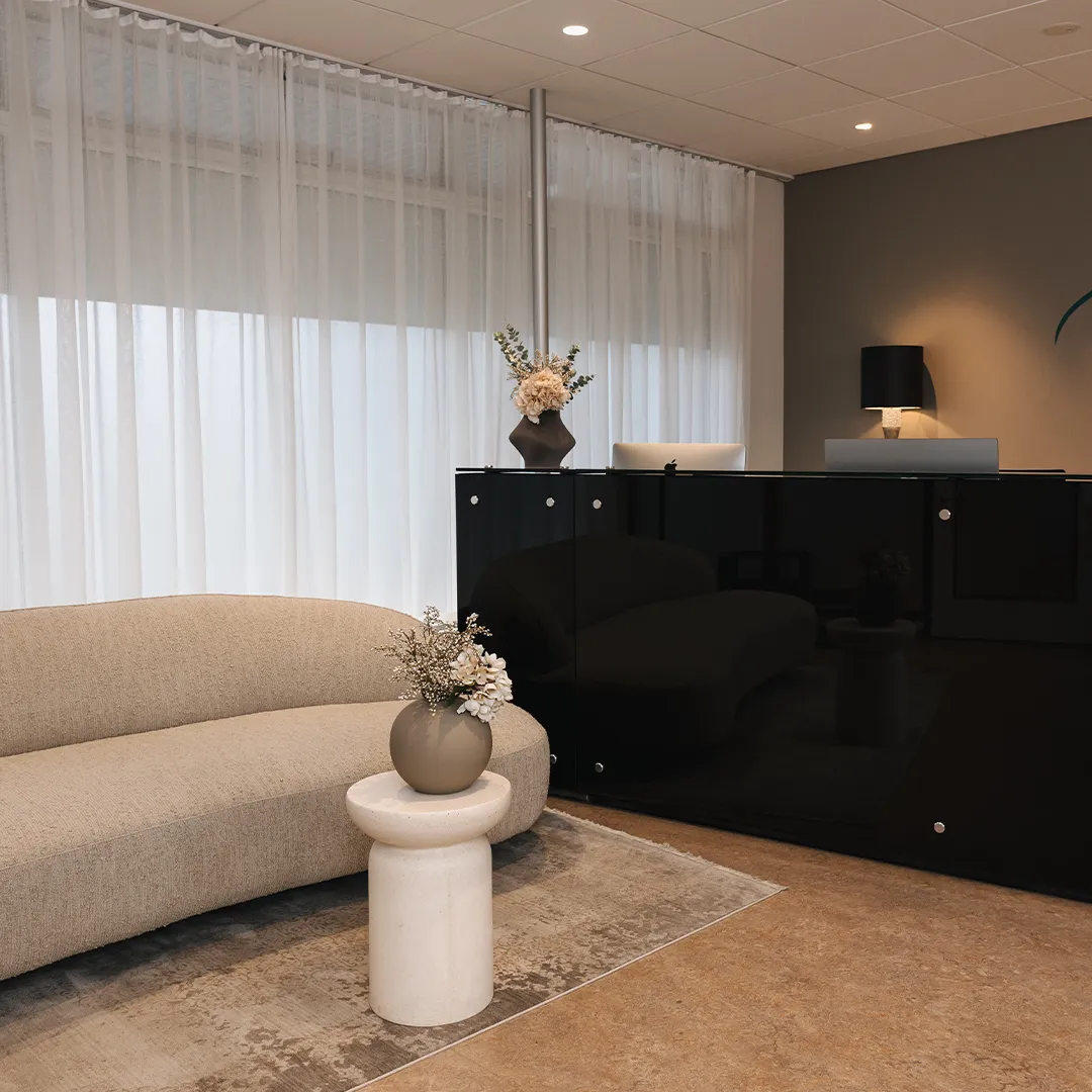 Móttakan hjá Húðfegrun í Reykjavík þar sem sérfræðingar taka á móti viðskiptavinum fyrir húðmeðferðir eins og Toxín meðferð til að minnka hrukkur og fíne línur og bæta útlit húðar.