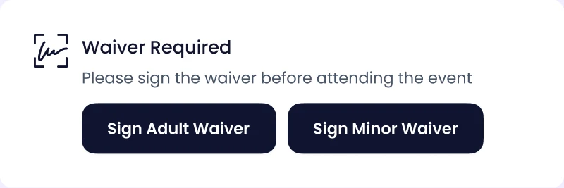 Waiver required notice