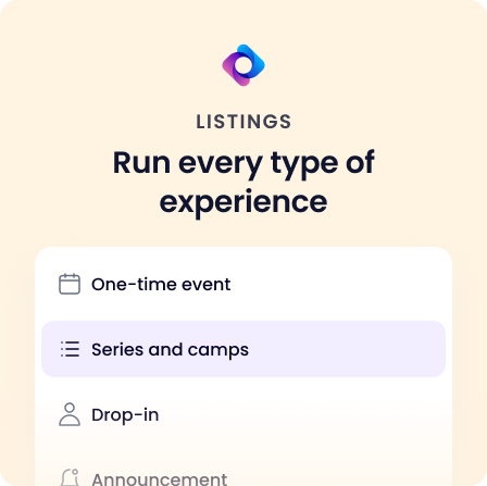 Listings — Run every type of experience