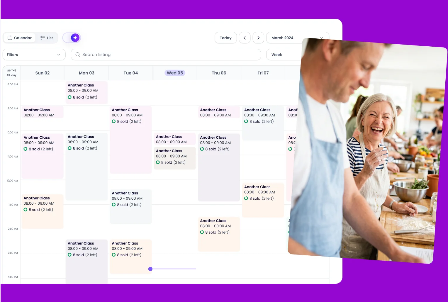 Signed waivers dashboard in Occasion