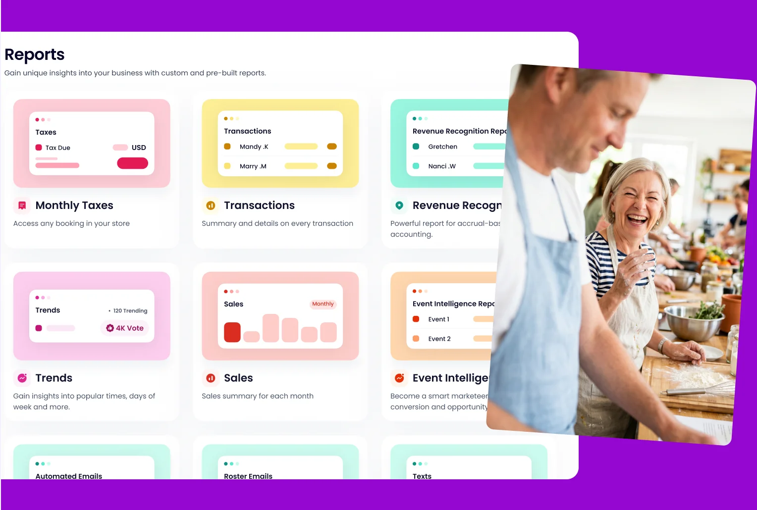 Signed waivers dashboard in Occasion