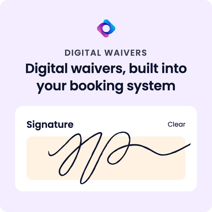 Digital Waivers — Digital waivers, built into your booking system