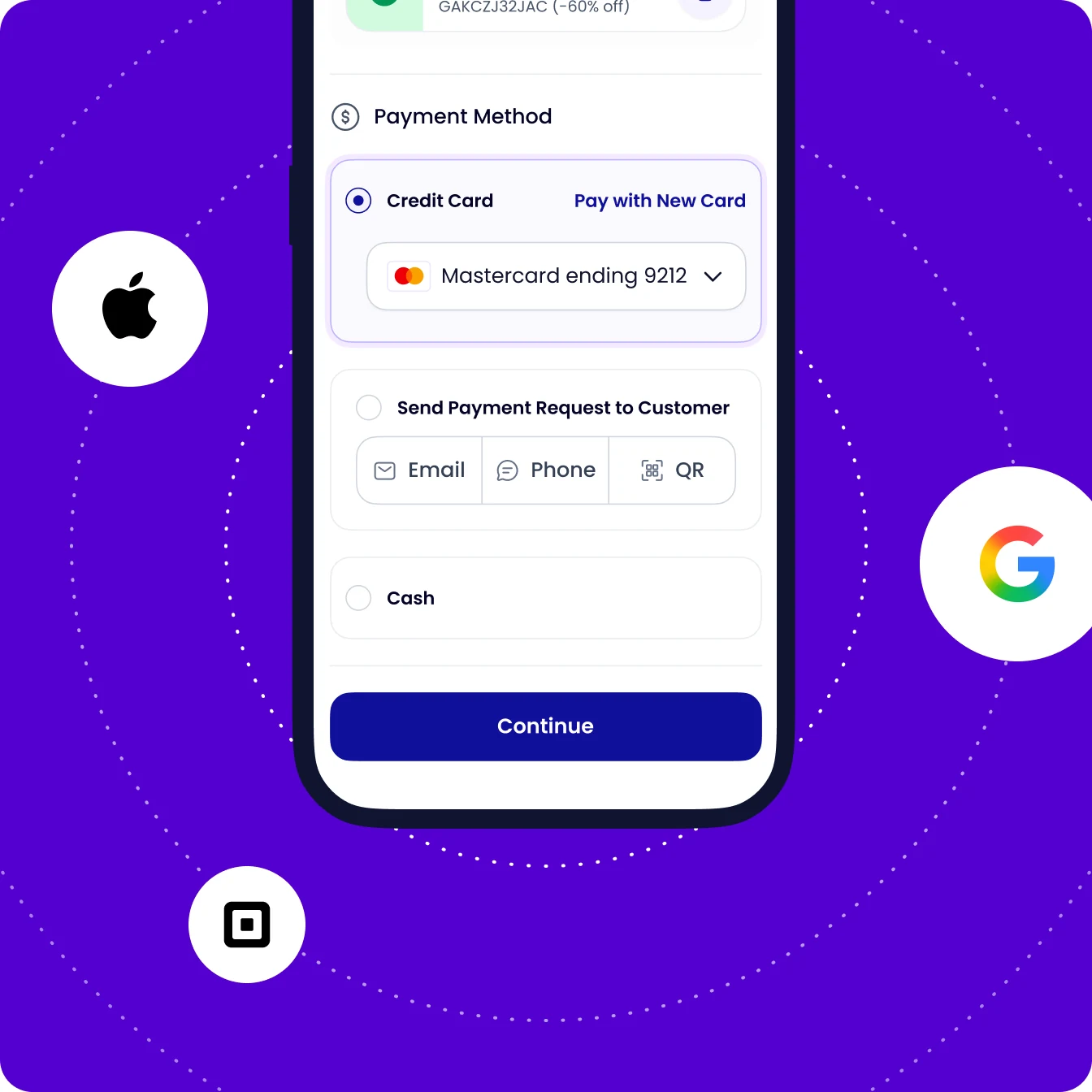 Occasion checkout on a phone with Apple Pay and Google Pay
