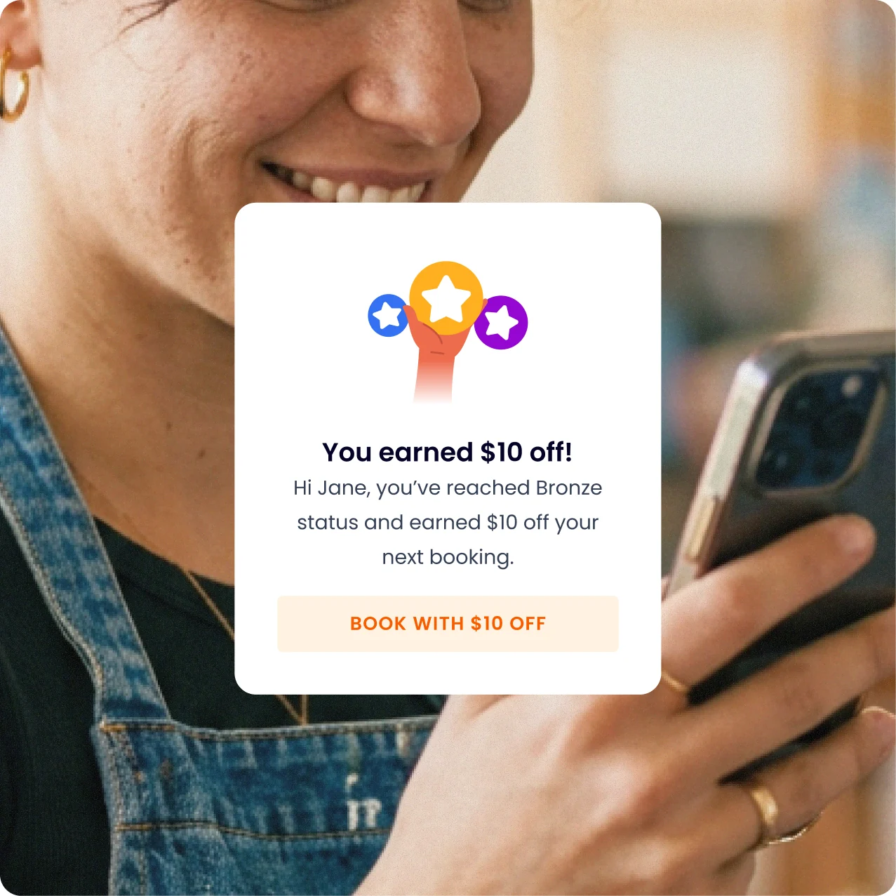 Customer receiving an Occasion loyalty reward email