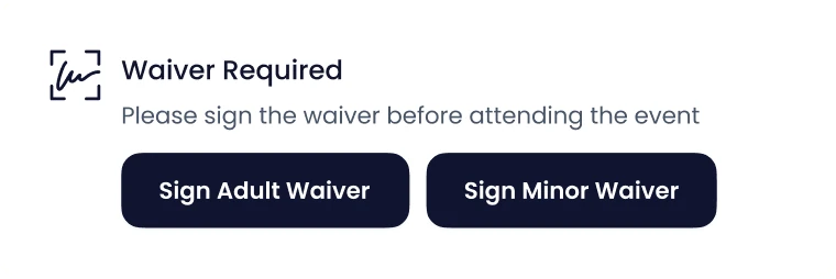 Waiver required notice