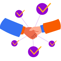 Handshake illustration for the Maximize plan