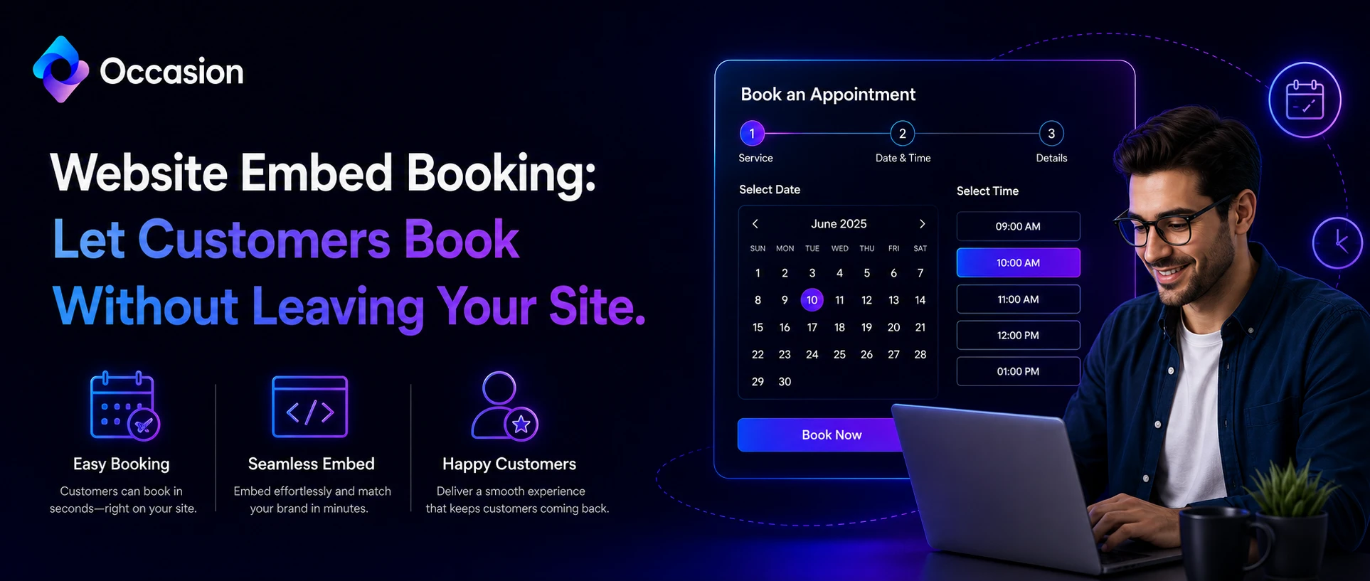 Website Embed Booking