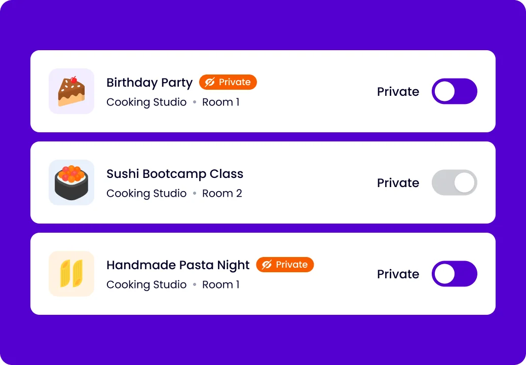 Occasion interface panel