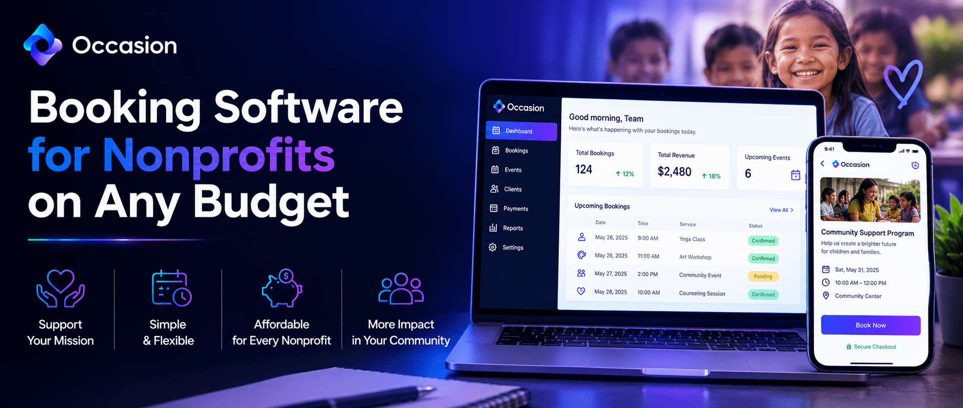 Booking Software for Nonprofits