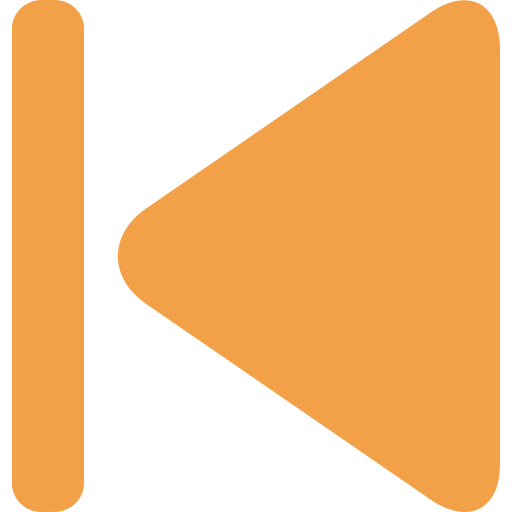 Orange previous song button