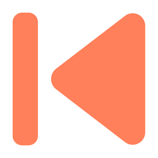 Orange previous song button