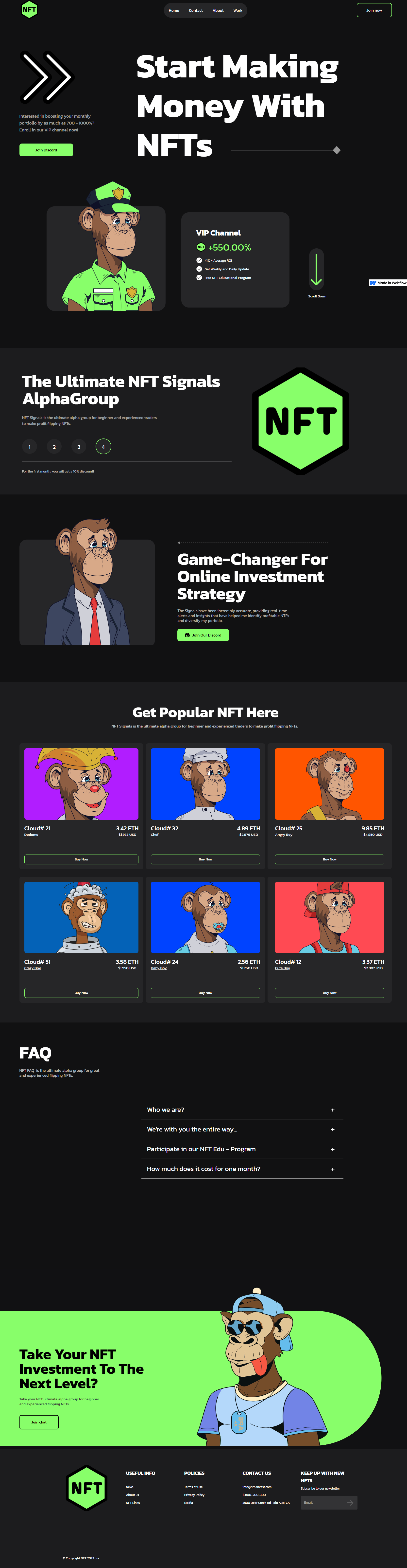 A screenshot of web page