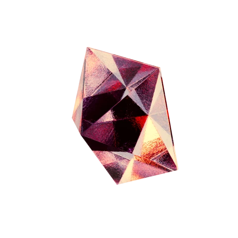 red crystal particle