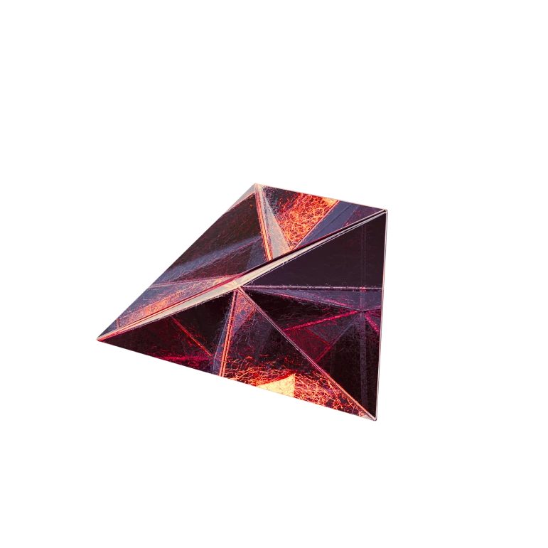red crystal particle