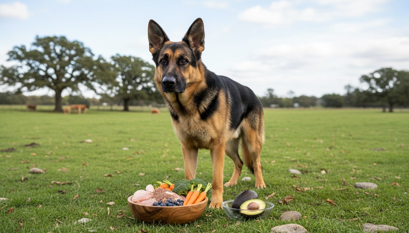 Pastor Alemão: como a alimentação influencia força, foco e disposição no dia a dia — Comida de verdade para um cão extraordinário — com a Mascote Fit