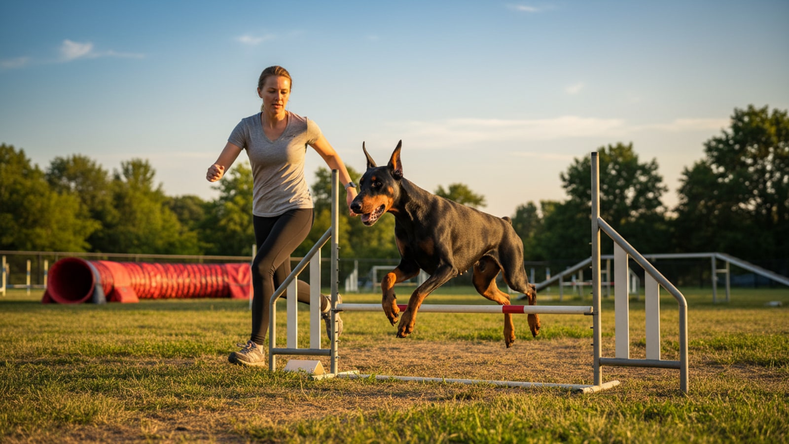 Doberman precisa de muito exercício? Como gastar energia sem exageros — Sinais de que o esforço passou do limite
