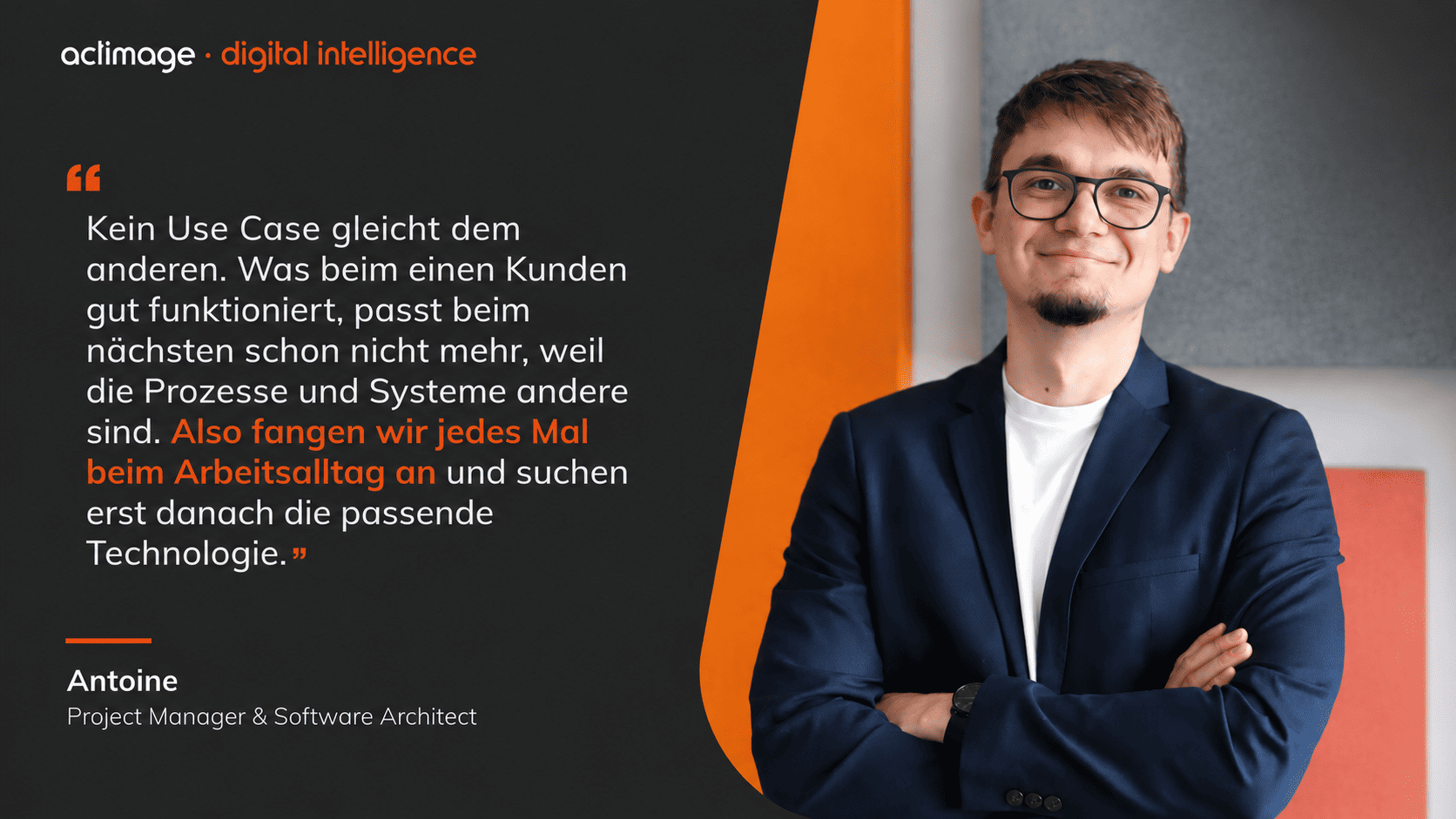 Antoine, Project Manager & Software Architect bei Actimage, über individuelle KI-Use-Cases