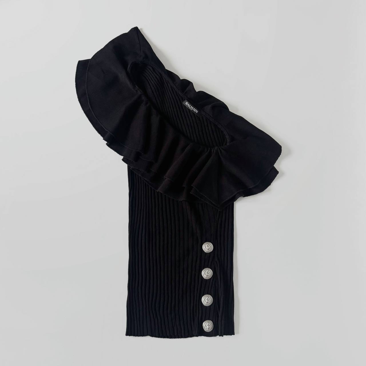 balmain 00s ruffled top