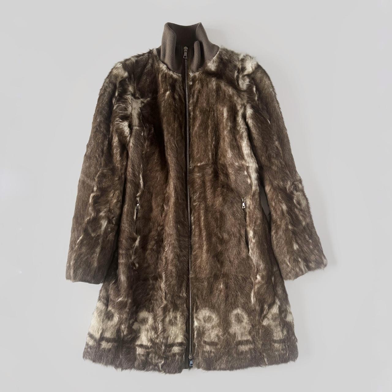 prada 00s fur coat