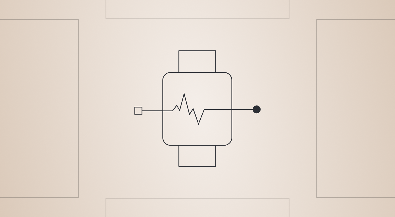 Minimal line illustration of a smartwatch with a heartbeat waveform passing through it, symbolizing unified wearable data flowing into one system