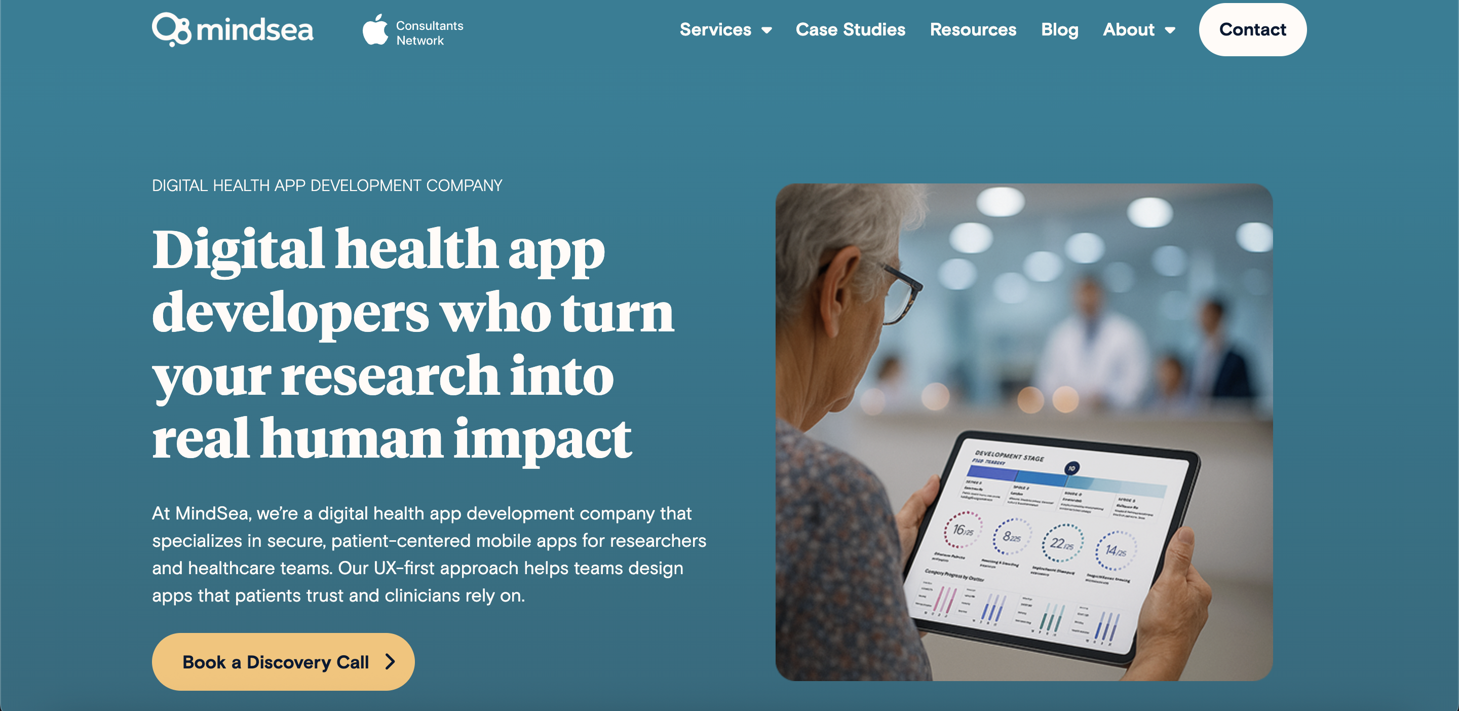 Mindsea health app services screenshot