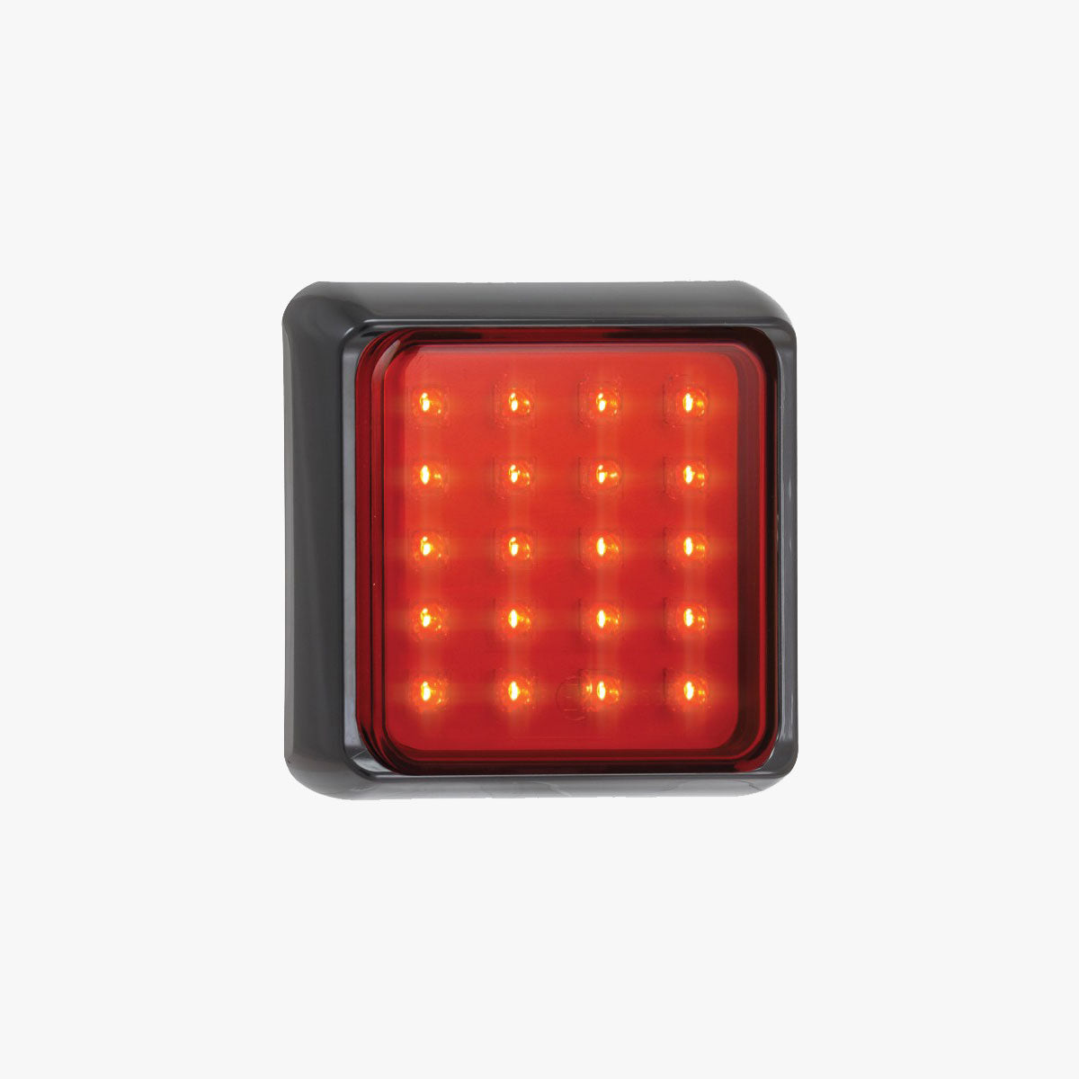 12-24v Square Rear Fog Light with Black Bracket