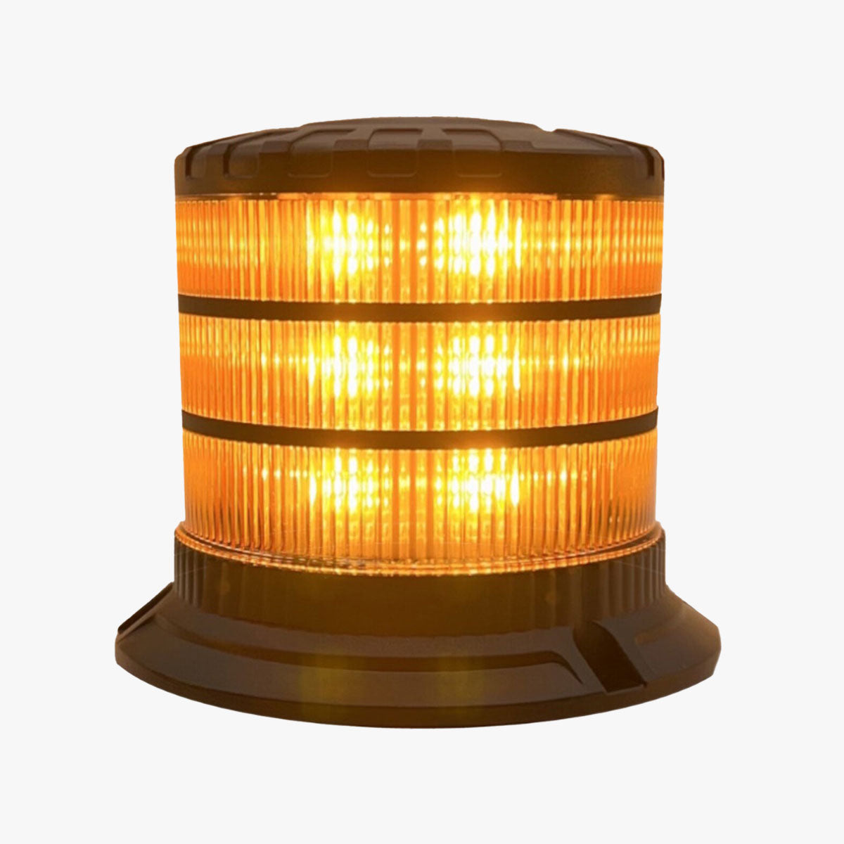 12-24V Fixed Mounted Amber Rotating/Flasher Beacon with Dark Lens