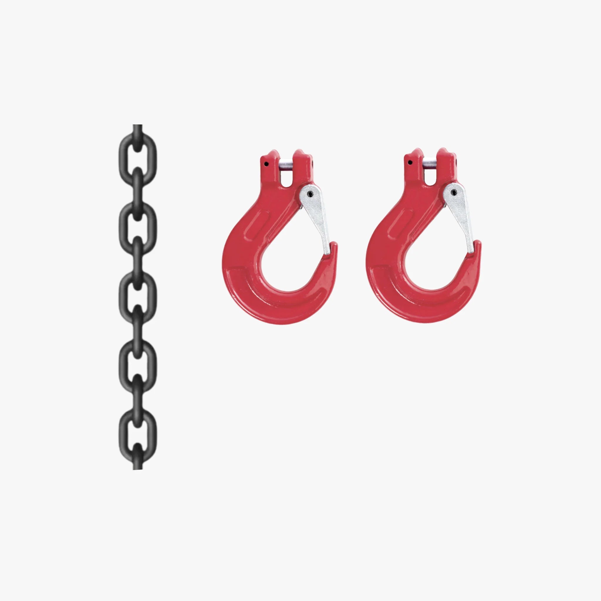 Grade 80 16mm Lashing Chain with Double Clevis Sling Hooks (with Latch)