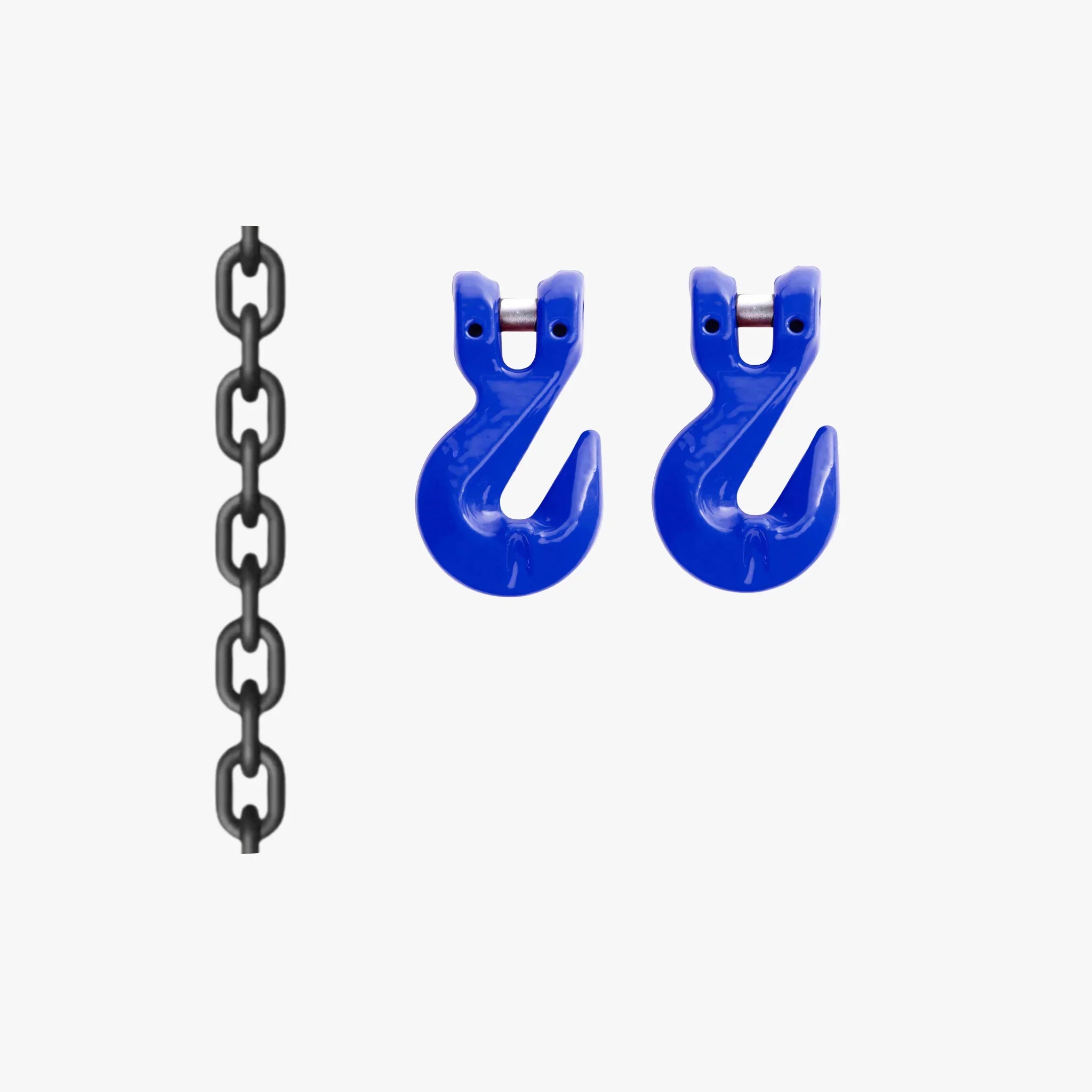 Grade 100 13mm Lashing Chain with Double Clevis Grab Hook
