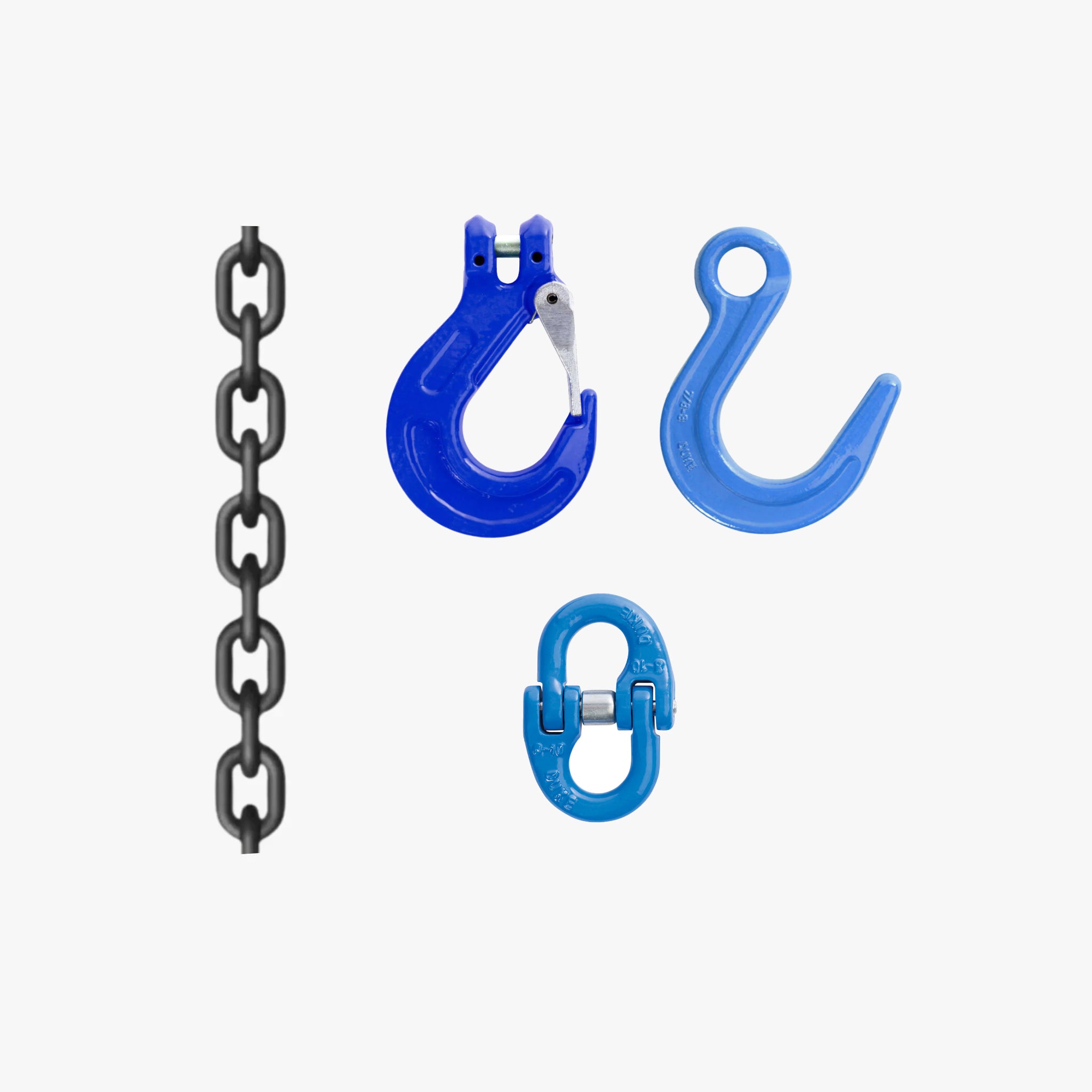Grade 100 13mm Lashing Chain with Clevis Sling Hook and Eye Foundry Hook