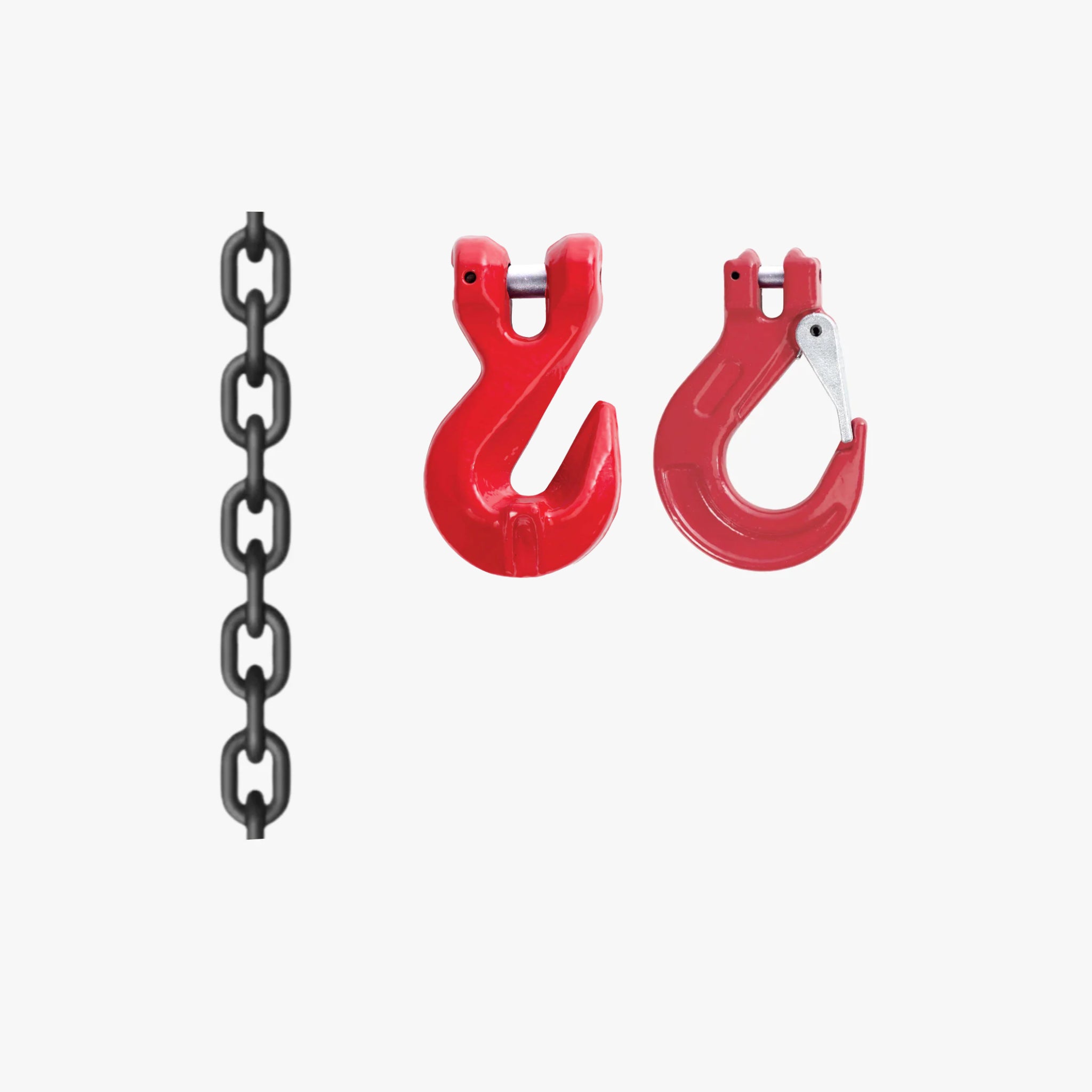 Grade 80 8mm Lashing Chain with Clevis Grab Hook and Sling Hook