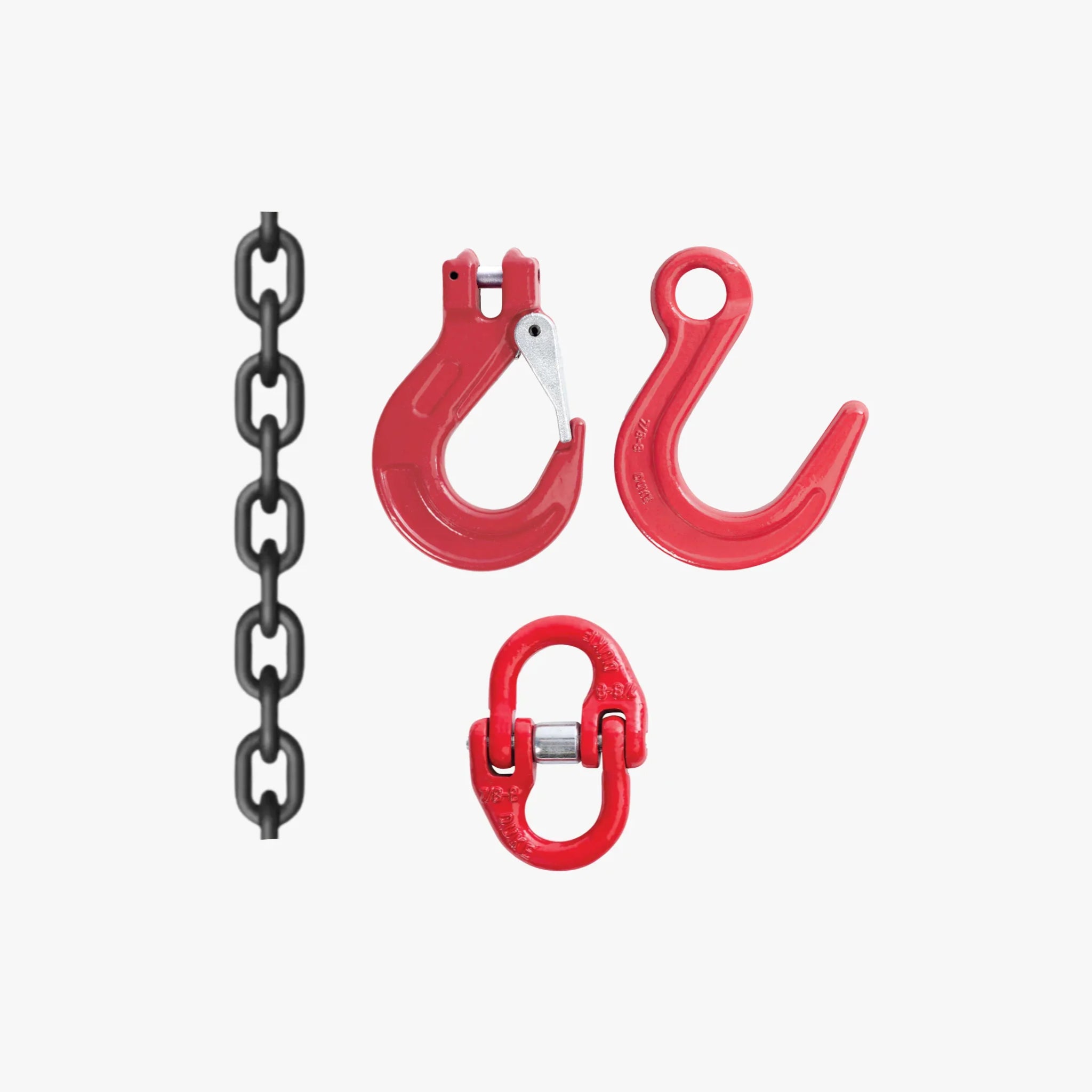 Grade 80 8mm Lashing Chain with Clevis Sling Hook and Eye Foundry Hook