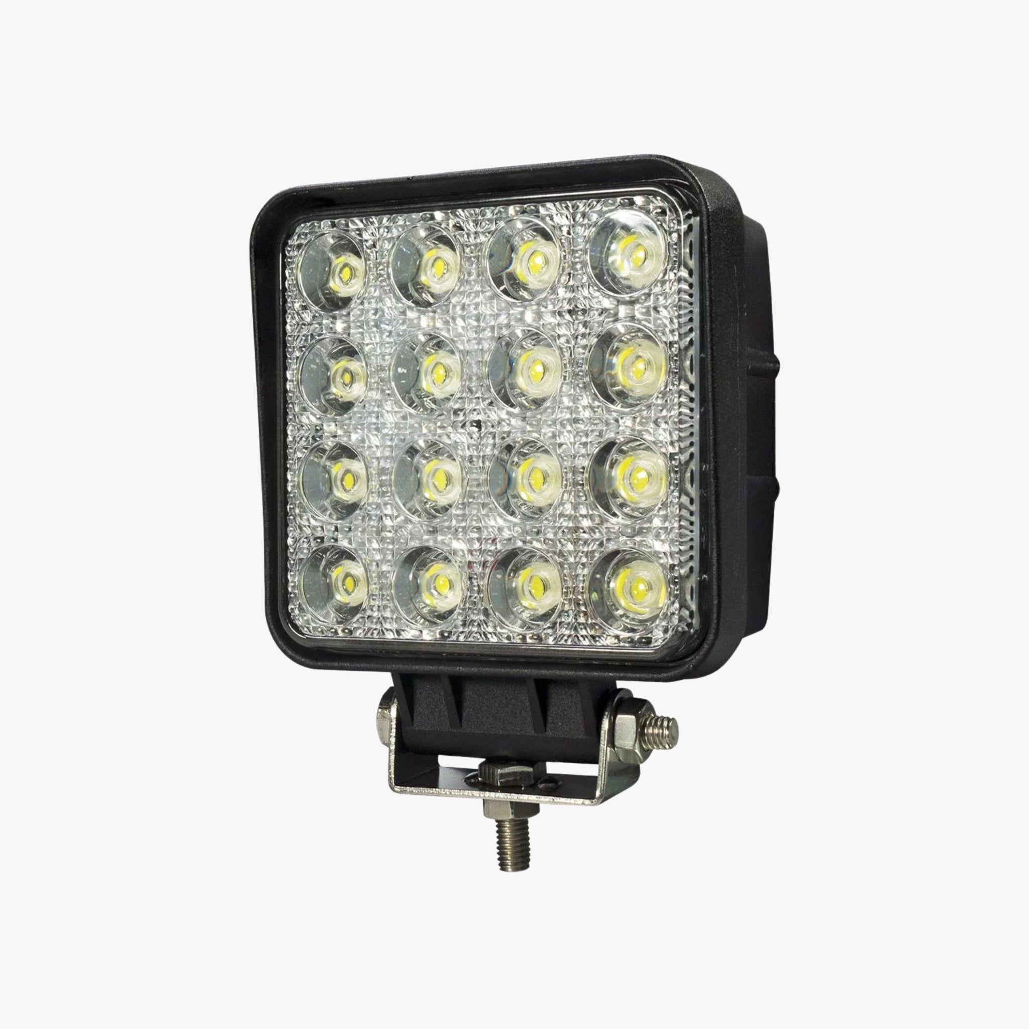 2 x LED 36W 3000lm Square Flood Work Lamp