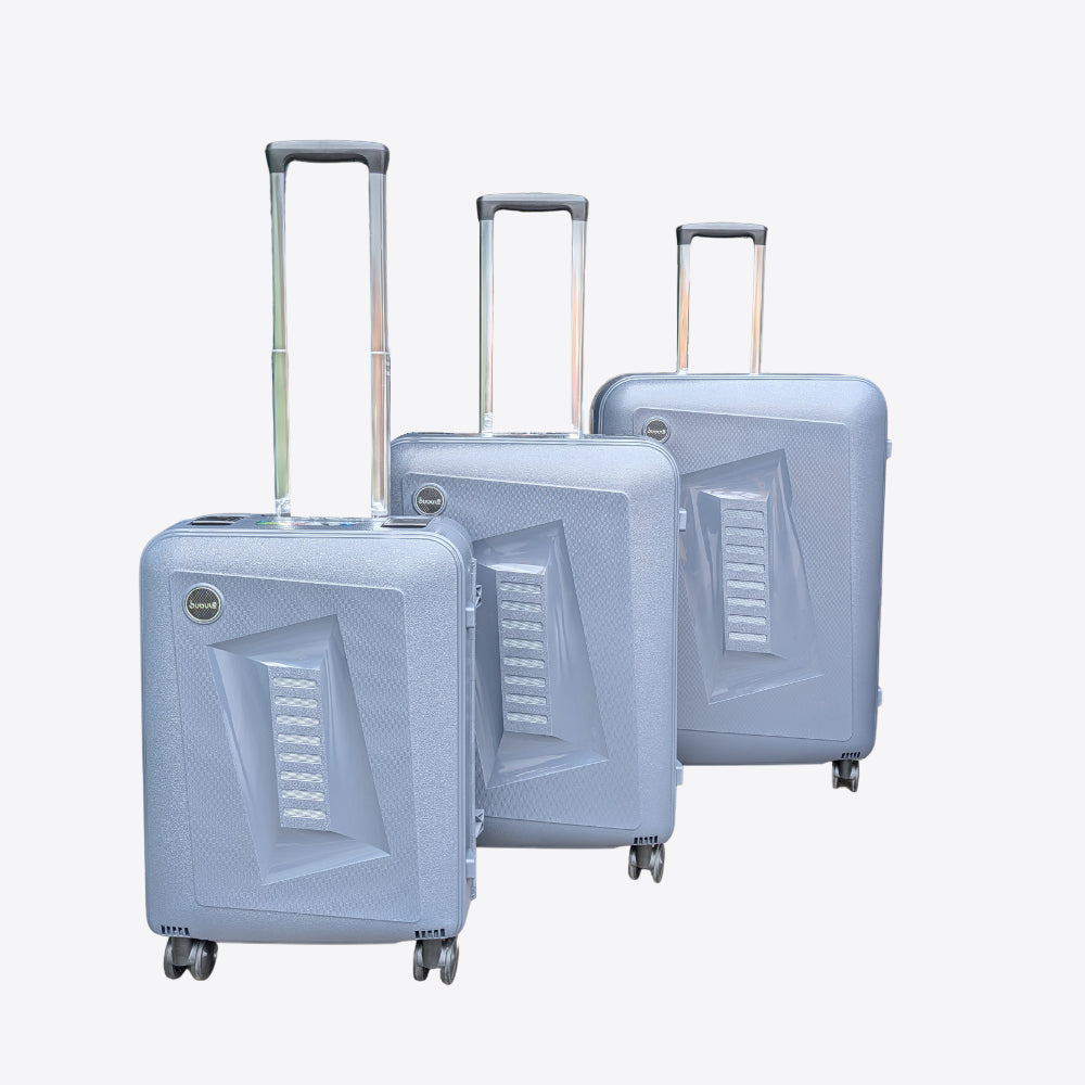 3 Piece Hard Shell Luggage Suitcase Set in Mountain Lime