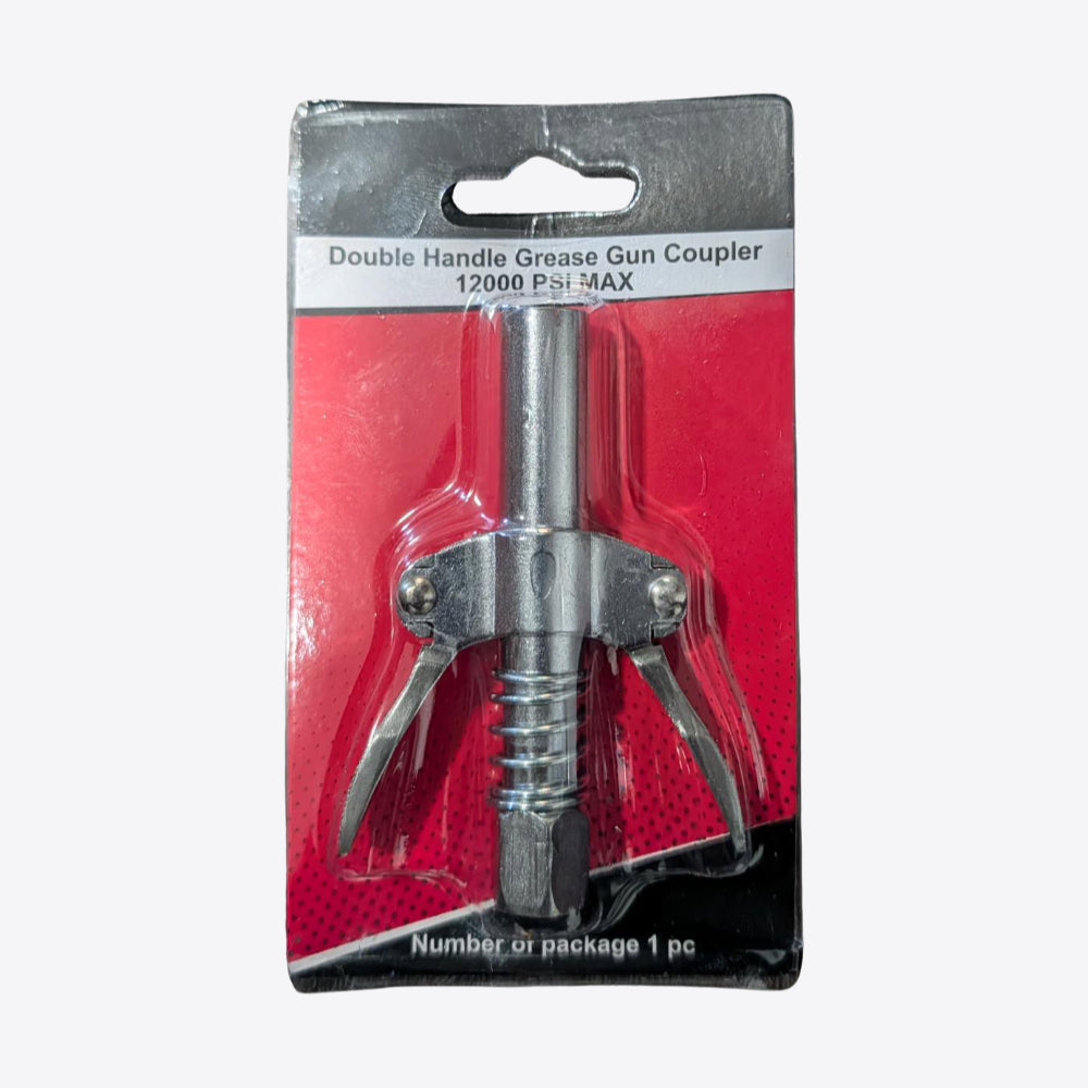 Double Hand Grease Gun Coupler - 1200 PSI MAX