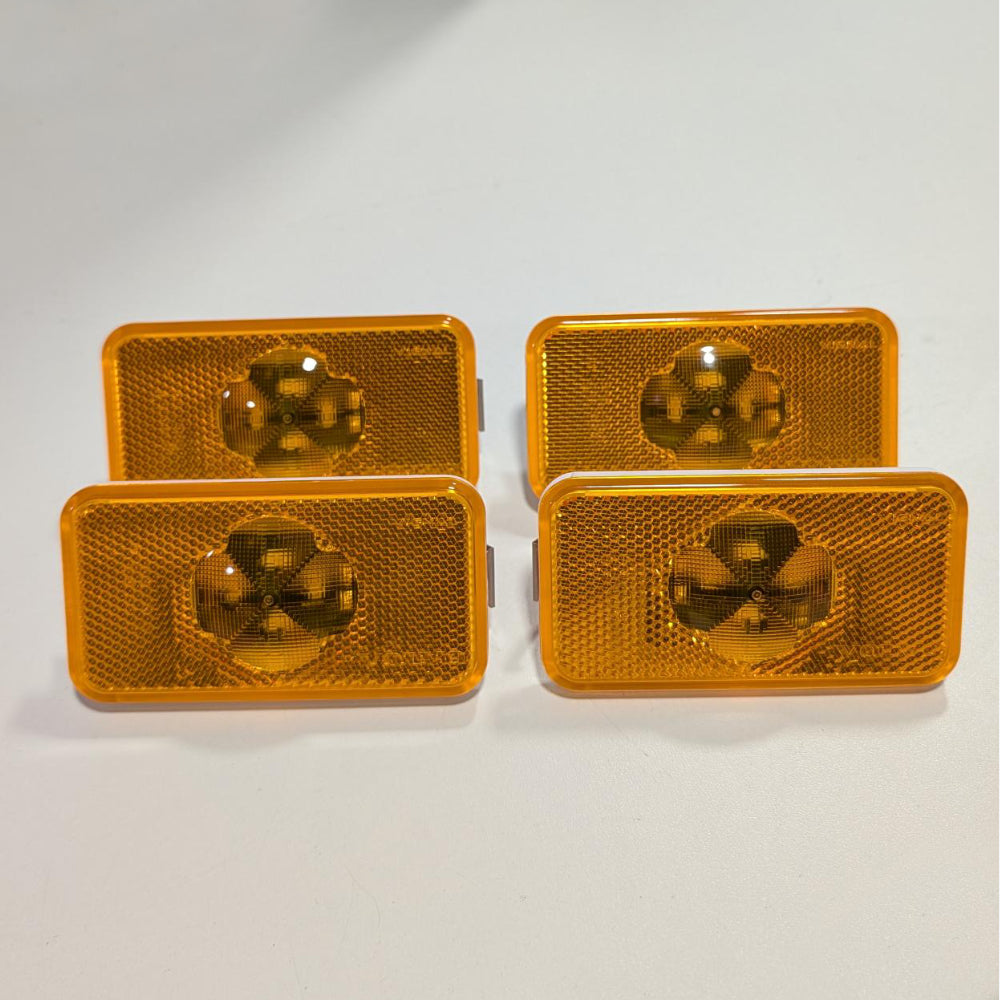 4 x Genuine Vignal 24v Amber Side Marker LED Lights for Volvo FH, FM, FL