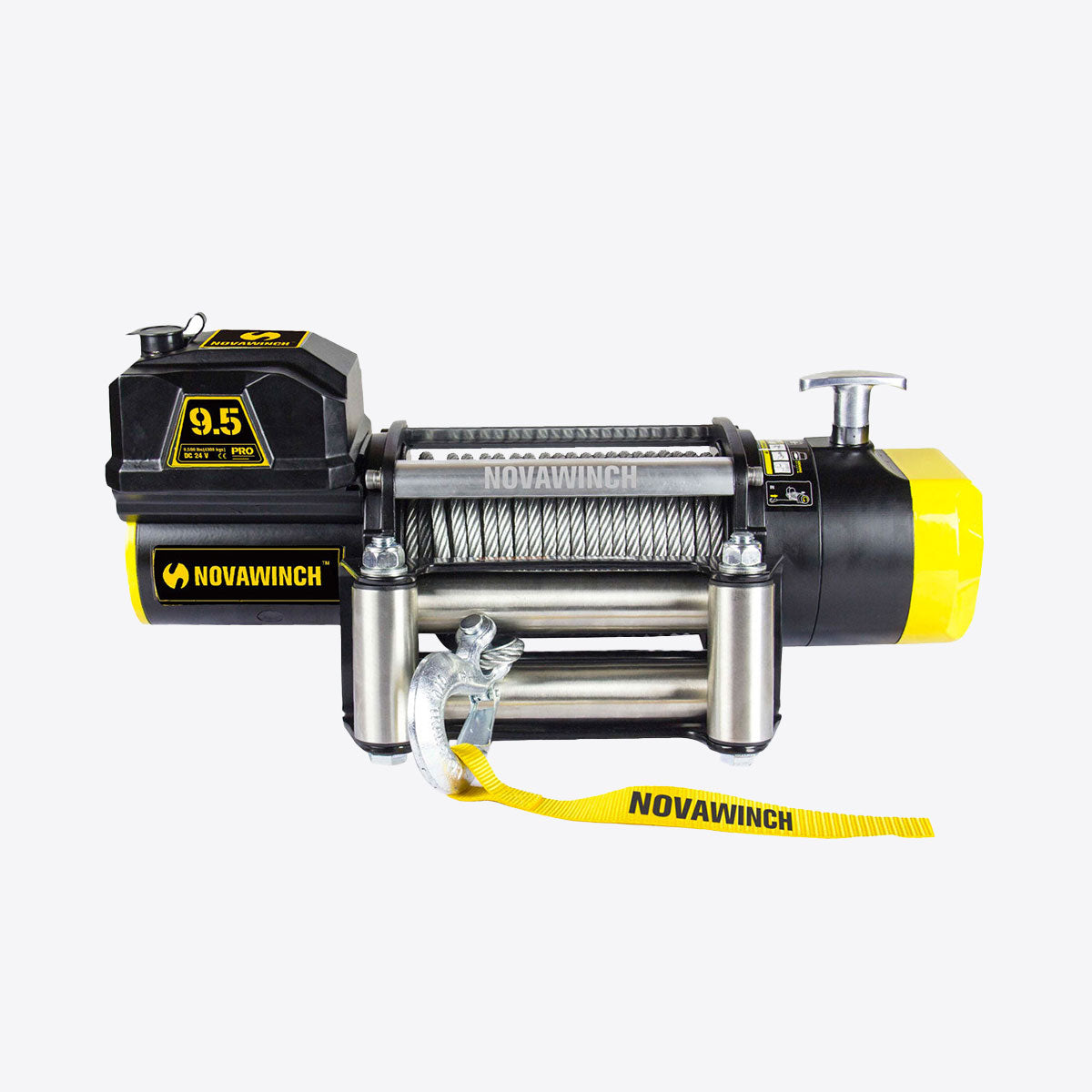 24V 9500lb Electric Winch with Wire Rope & Remote - PRO9500
