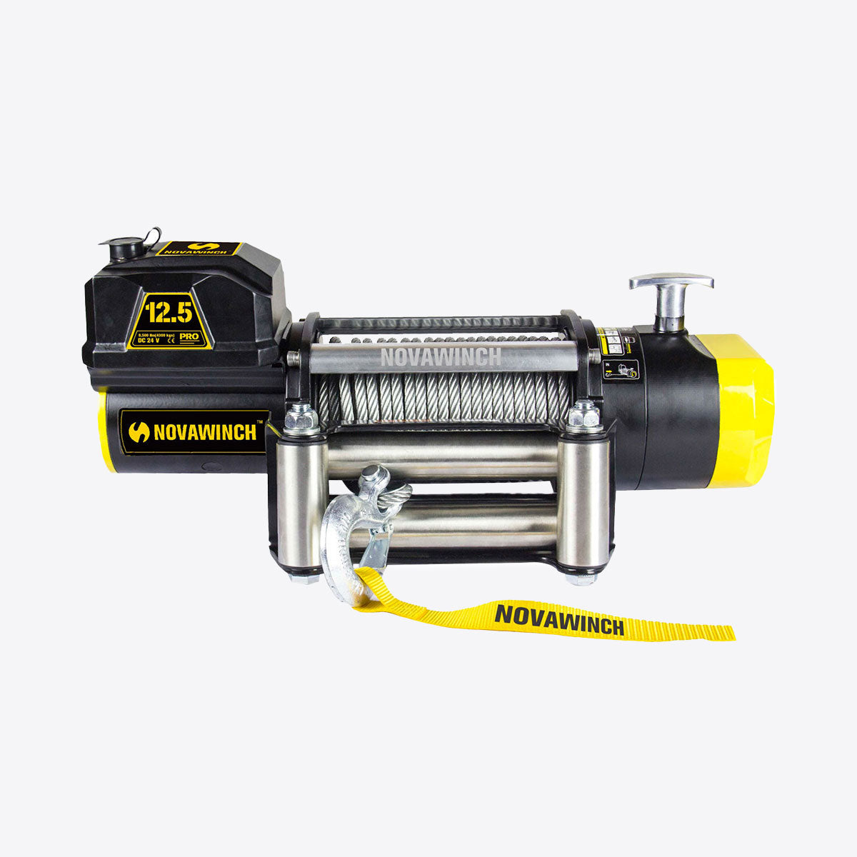 12V 12500lb Electric Winch with Wire Rope & Remote - PRO12500